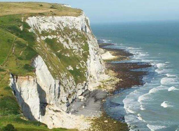 The Dover cliffs can crumble without warning.