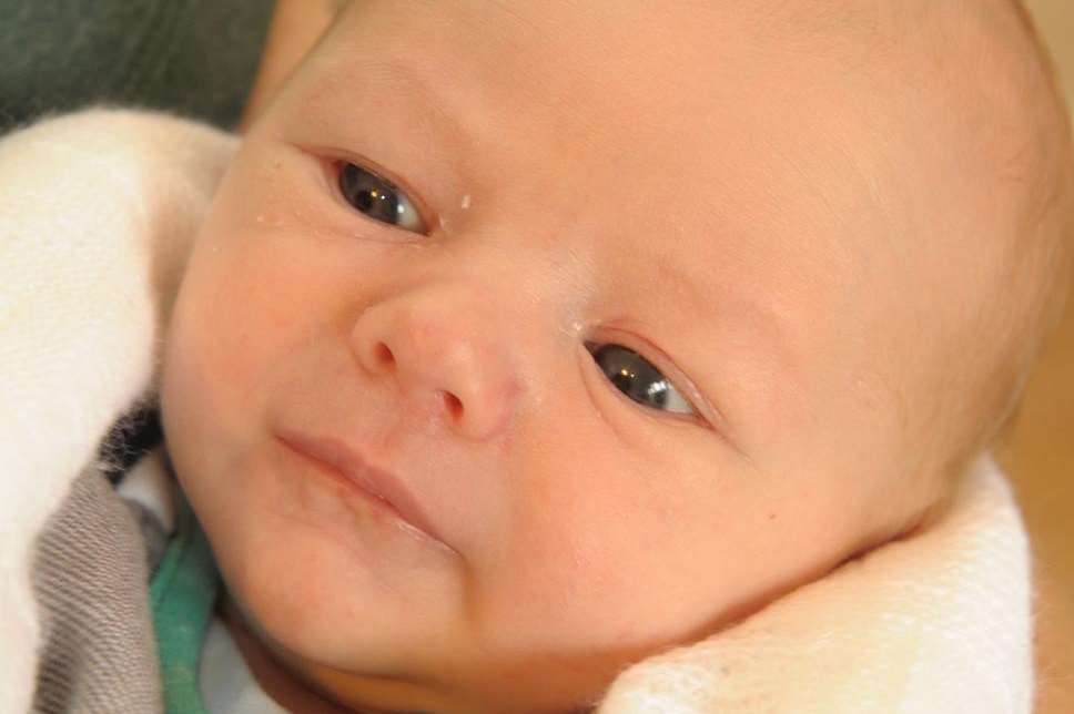 Baby Harrison Daniel Holkham, named after his heroic uncle. Picture: Steve Crispe