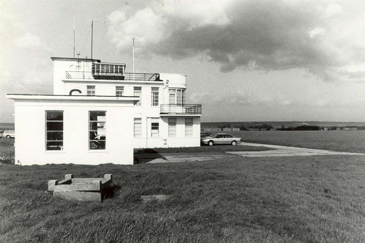 The control tower located on the old site of West Malling Airfield
