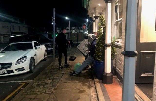 Taking clearing up at the end of the night seriously, regular Russell could be found out front sweeping up at 10.15pm