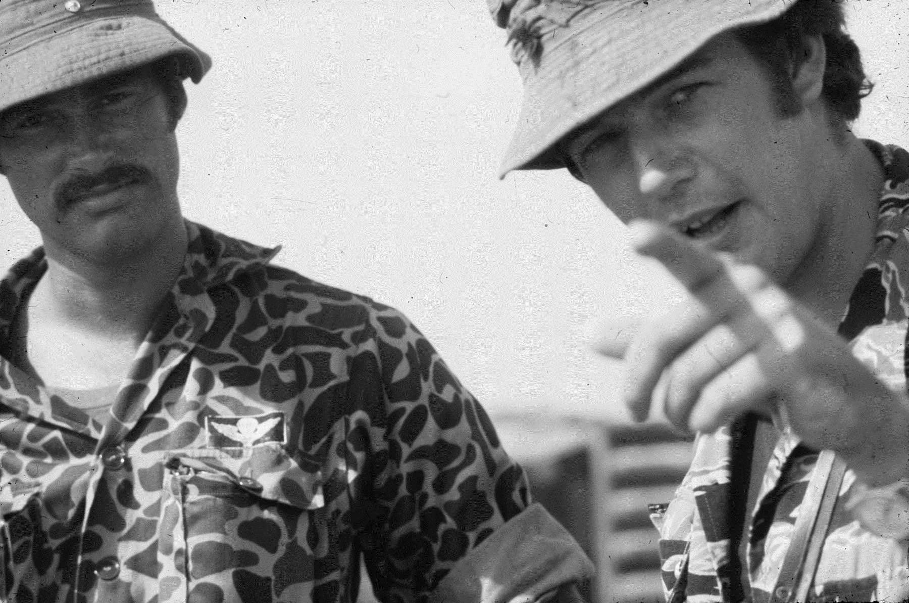 Sean Flynn (left) and Tim Page at Hovercraft Base, Dong Tam, east of the Perfume River, 1968. Photo: Mike Herr/creativecommons.org/licenses/by-nc/2.0/