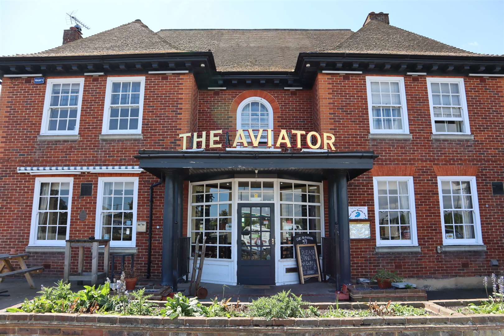 The Aviator pub at Queenborough Corner on the Isle of Sheppey