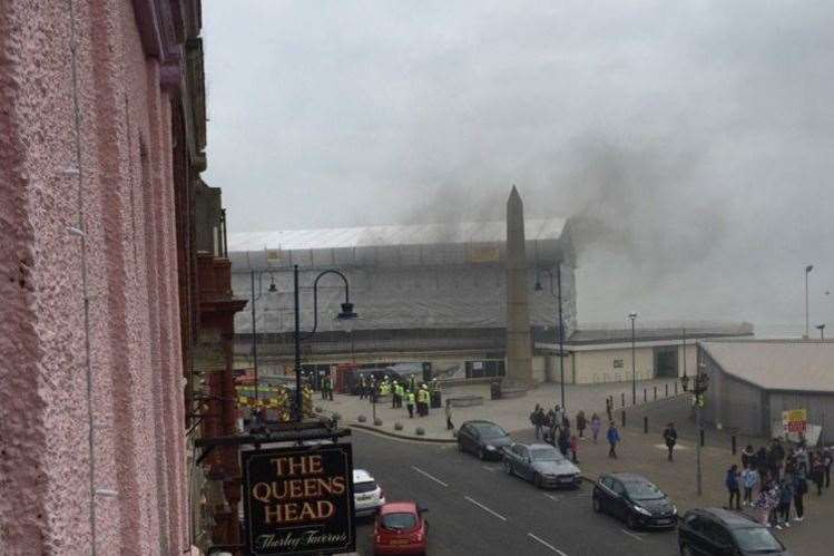 There was a fire at the site in April. Picture: @1965tommo