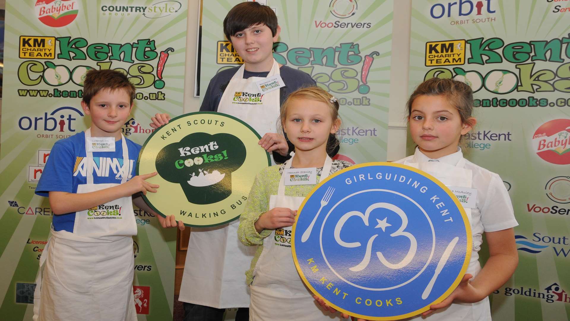 Scouts and Guides Luke Gowers, Benjamin Clare, Hannah Stanley and Isobella McAuley made it through to last year's KM Kent Cooks competition final at East Kent College.