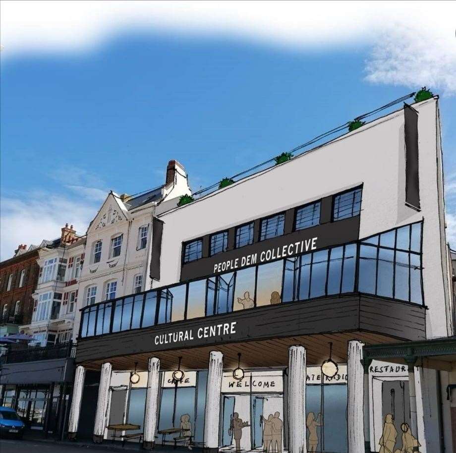 How Margate's cultural centre might look. Picture: @greenpencil3d/People Dem Collective