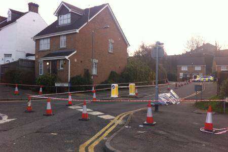 Scene of Dartford shooting in which man died.