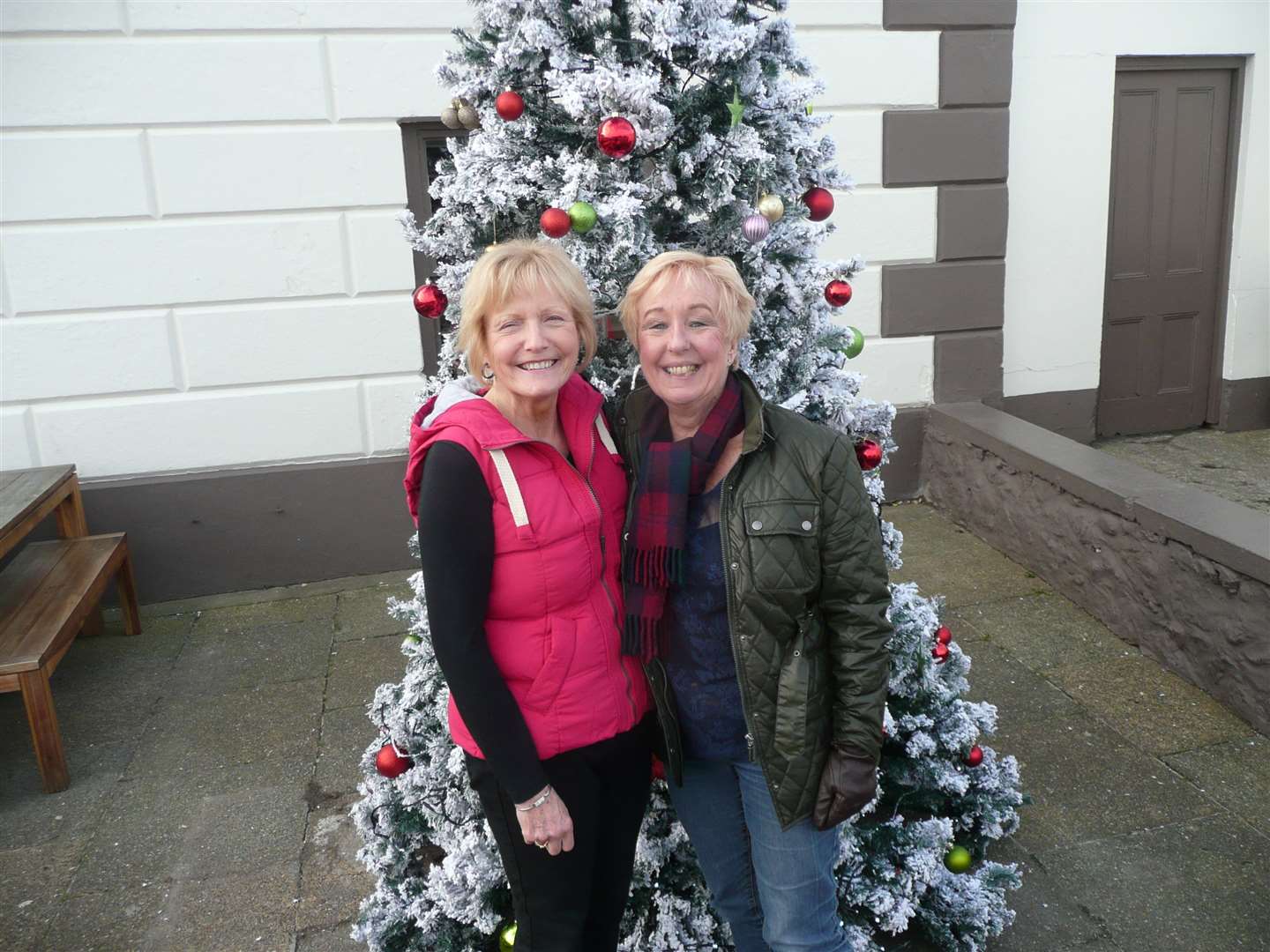 Jill Martin with her half sister Lynda