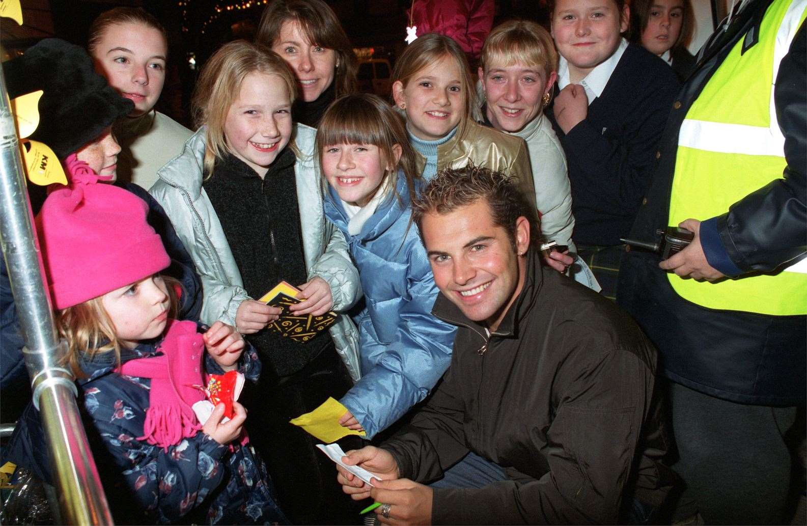Christmas lights switch on in Herne Bay with Neighbours star Daniel MacPherson in 2001