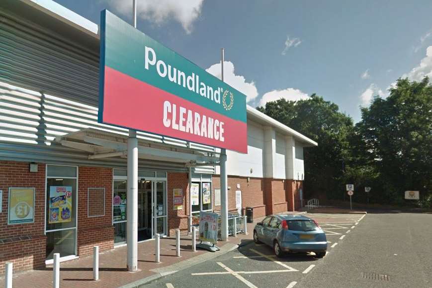 Poundland's clearance shop in London Road. Google Street View