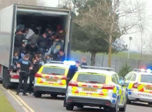 26 migrants detained near Dartford Crossing after being found inside a lorry