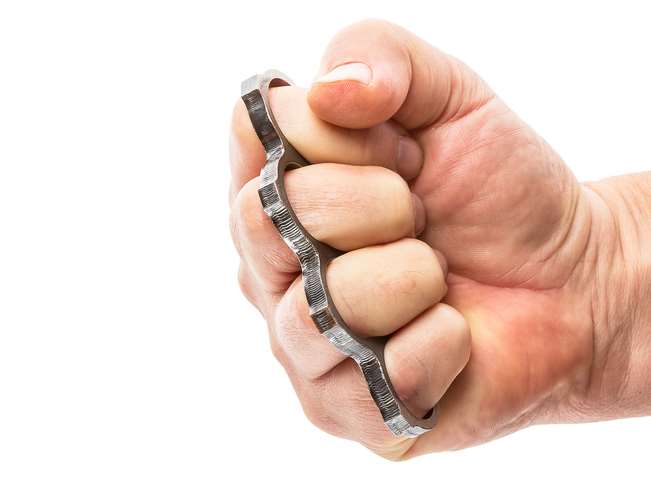 Leigh Todd was charged with possessing a knuckleduster. Picture: Getty Images