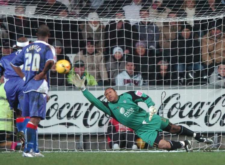 Jason Brown in action for Gillingham back in 2006 Picture: Barry Goodwin