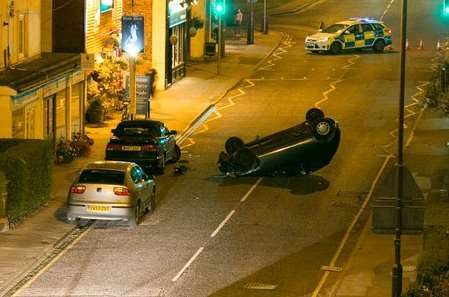 The Ford KA was rolled onto its roof @mattbutterworth