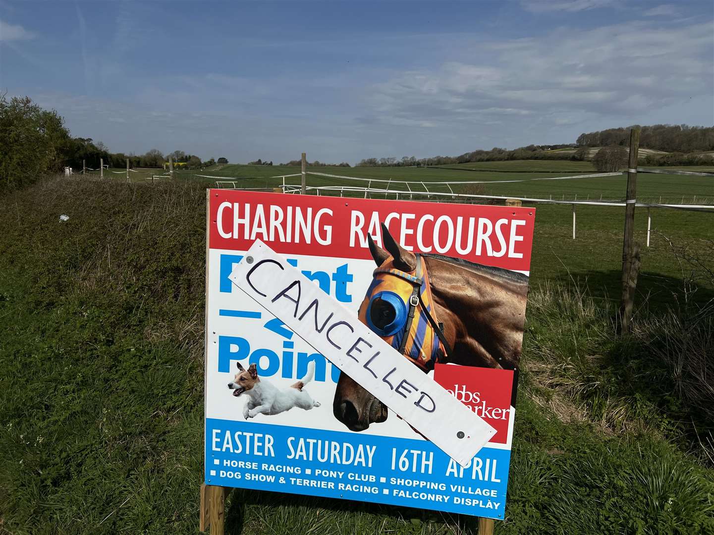 Charing's big Easter point-to-point meeting has been cancelled Picture: Barry Goodwin