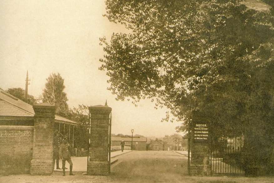 Gravesend's Milton Barracks at the time of the First World War