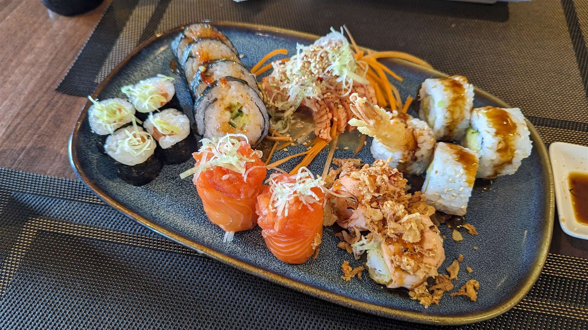 A selection of sushi from Kazoku’s ‘bottomless’ menu