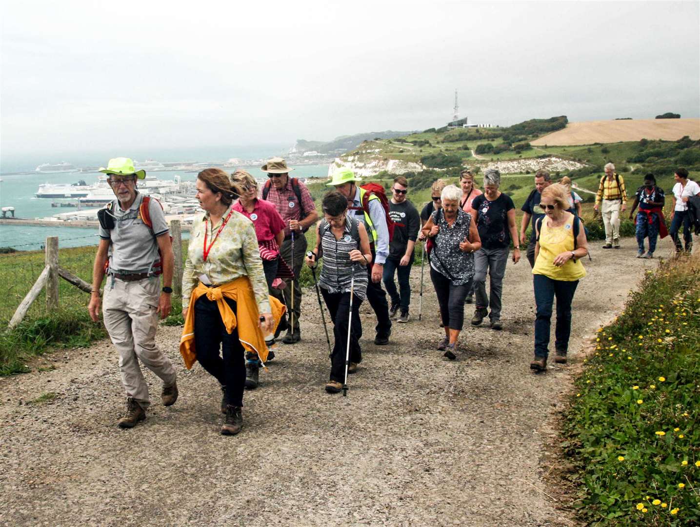 Walkers have a number of routes to choose from during the White Cliffs Walking Festival