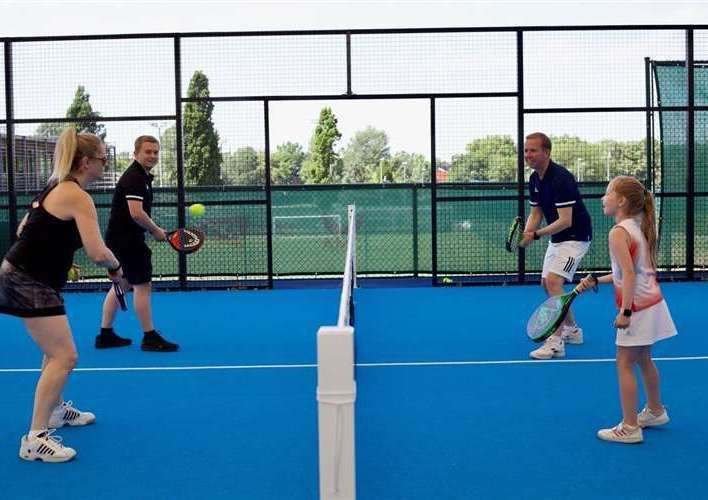 Padel is a mix of tennis and squash