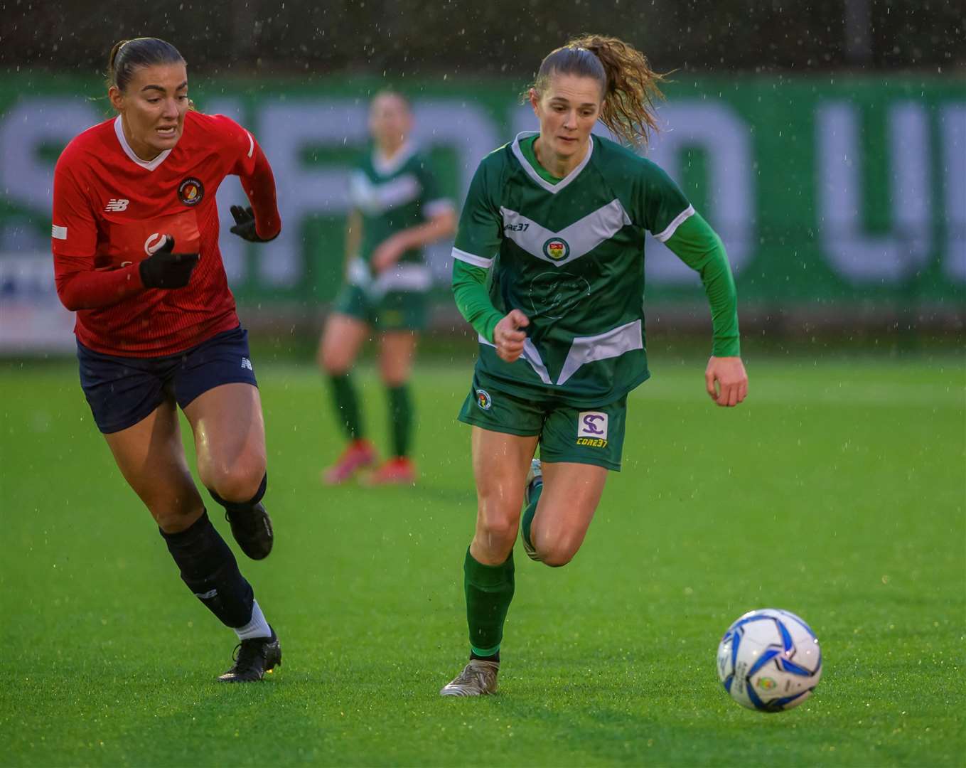 Ashford Ladies lost 2-1 at home to Ebbsfleet on Sunday. Picture: Ian Scammell