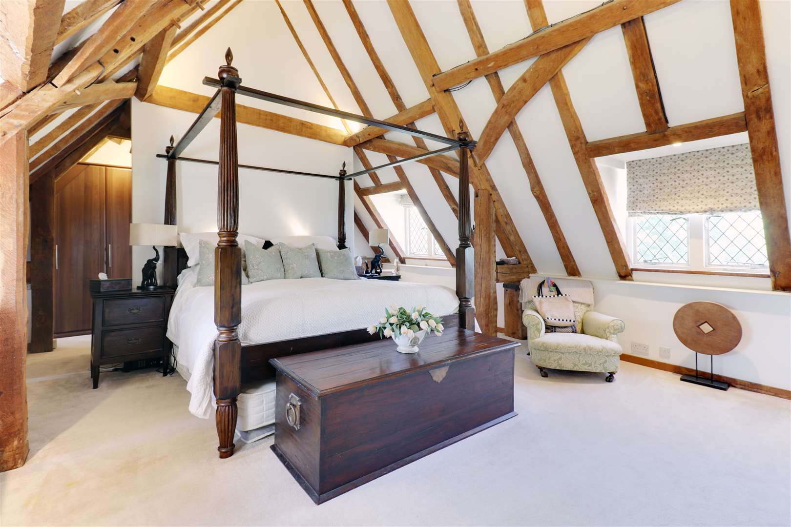 The house is full of original 16th century timber and traditional features. Picture: Savills
