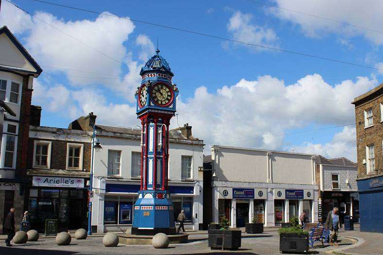 The assault happened near the clock tower in Sheerness High Street.