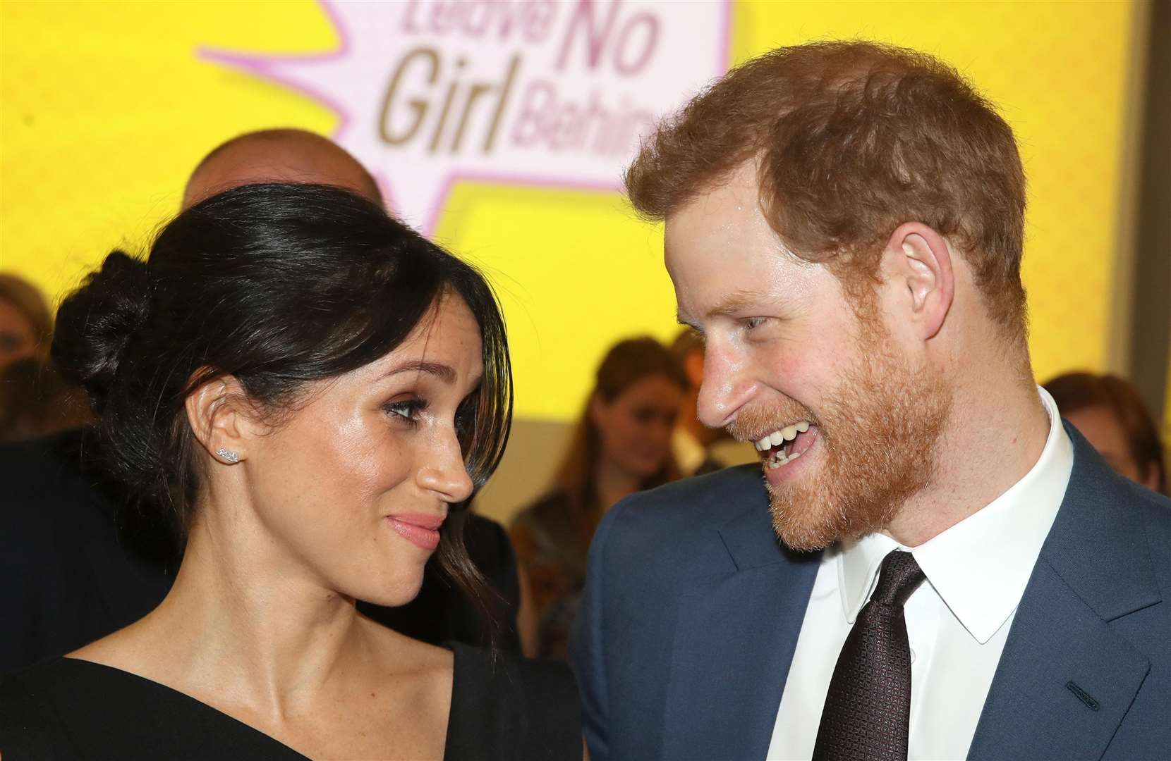 Prince Harry and Meghan Markle attend a women's empowerment reception in London. Picture: Chris Jackson/PA Wire