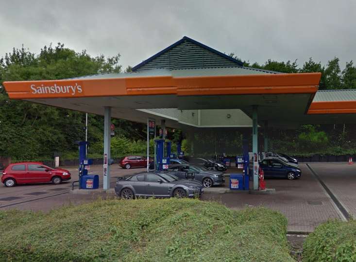 Sainsbury's Petrol Station in Folkestone. Picture: Google