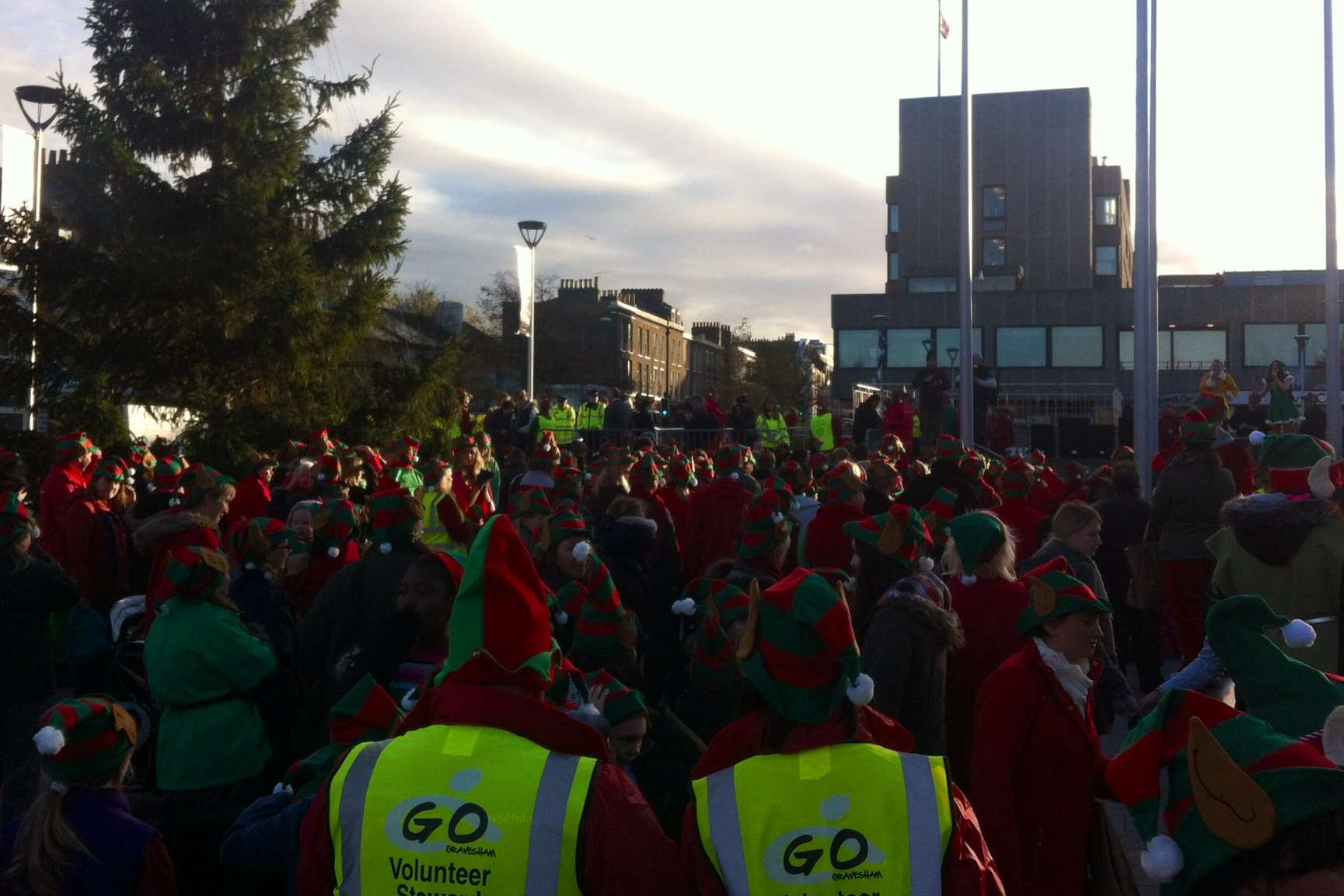 Hundreds of elves descended on Gravesend town centre