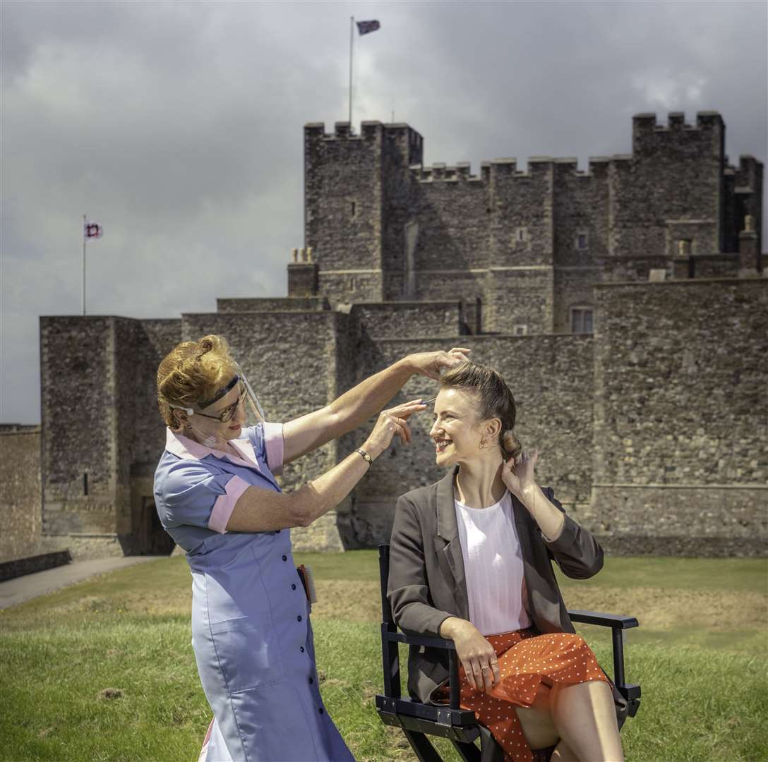 English Heritage will celebrate the re-opening of its historic properties with its very own 1940s hair salon at Dover Castle Picture: English Heritage