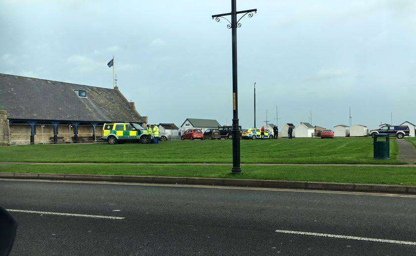 The emergency services at the lifeboat station in Walmer. Picture: Lisa Hale