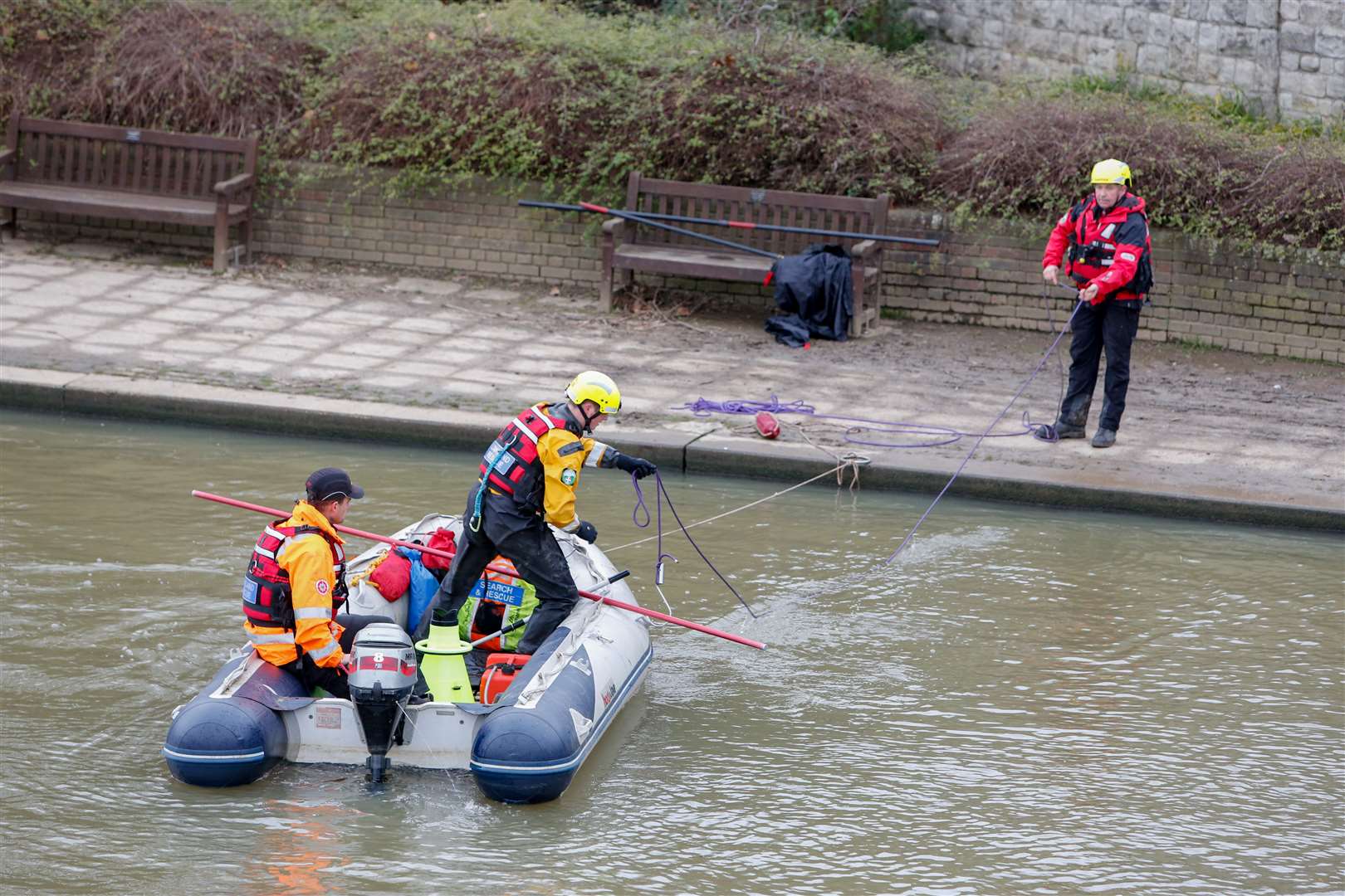 The search and rescue team on the River Medway