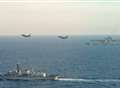 Navy and RAF escorts Russian 'skulking ship of shame'