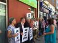 Jobcentre protest takes place in Whitstable