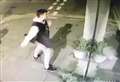 Yob caught on CCTV smashing window