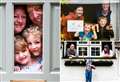 Doorstep photos capture family life on lockdown