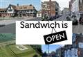 Town steps out of lockdown with slogan Sandwich is Open