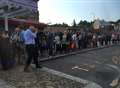 Travel chaos as hundreds queue due to cancelled trains