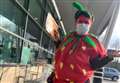 'Smiles in the aisles' as pair shop in fancy dress