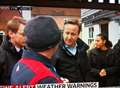 Prime minister visits flood-struck Kent