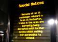 Train delays after passenger taken ill