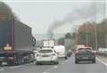 Delays on M20 after car fire