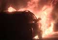 Cars erupt into fireball 
