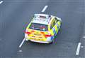 Two cars collide on busy motorway 
