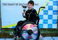 'He turns up in a wheelchair and leaves with karting trophies'