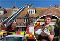 Escaped iguana rescued from pub roof