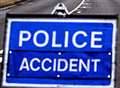 A28 closed by two-vehicle crash