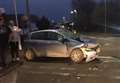 Uninsured driver flees crash scene