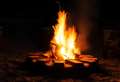 Crews battle campfire blaze