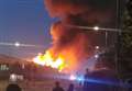 Warehouse blaze raged on for more than four hours