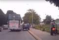VIDEO: driver mounts town centre pavement narrowly avoiding pedestrians
